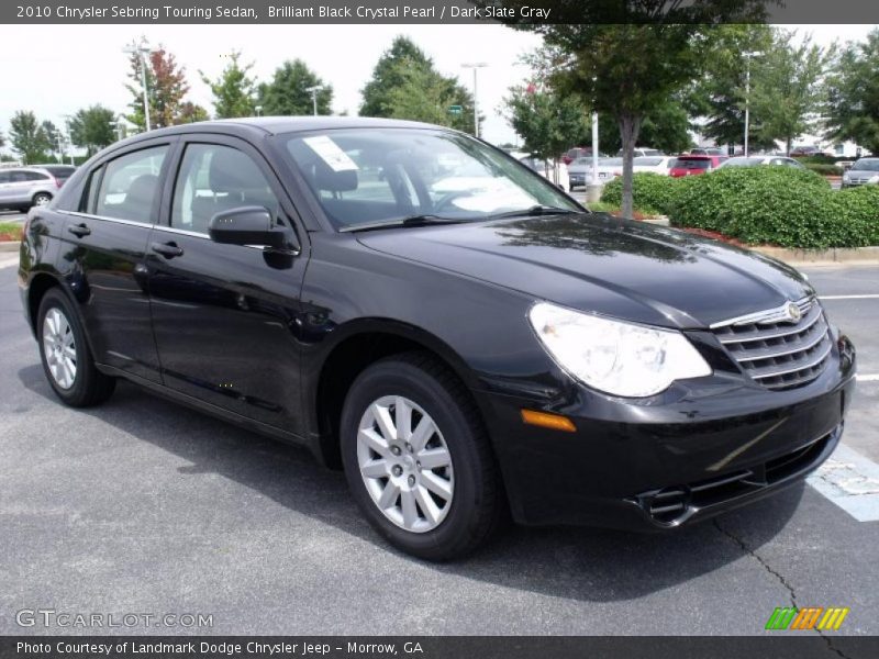 Brilliant Black Crystal Pearl / Dark Slate Gray 2010 Chrysler Sebring Touring Sedan