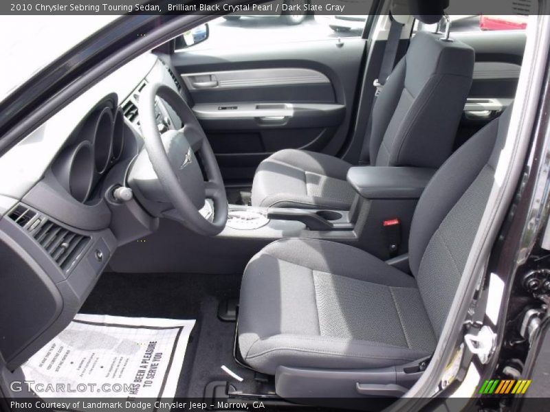 Brilliant Black Crystal Pearl / Dark Slate Gray 2010 Chrysler Sebring Touring Sedan