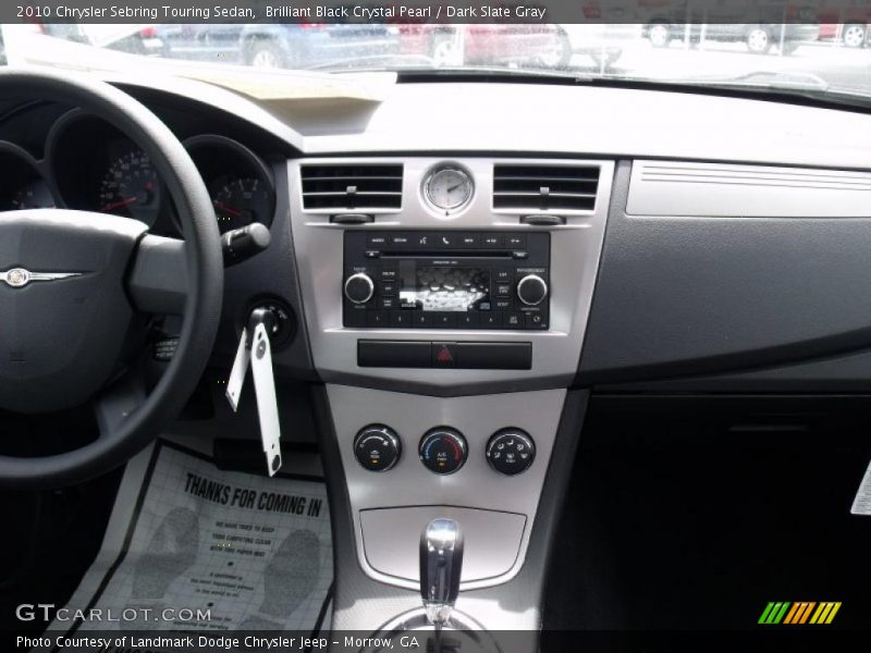 Brilliant Black Crystal Pearl / Dark Slate Gray 2010 Chrysler Sebring Touring Sedan