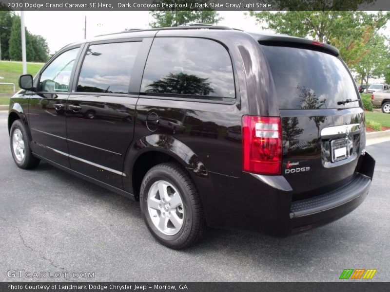 Dark Cordovan Pearlcoat / Dark Slate Gray/Light Shale 2010 Dodge Grand Caravan SE Hero