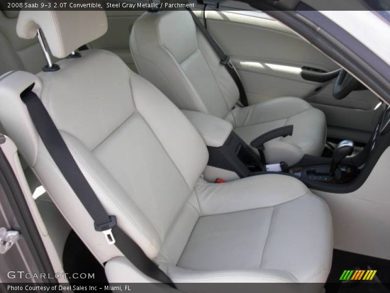 Steel Gray Metallic / Parchment 2008 Saab 9-3 2.0T Convertible