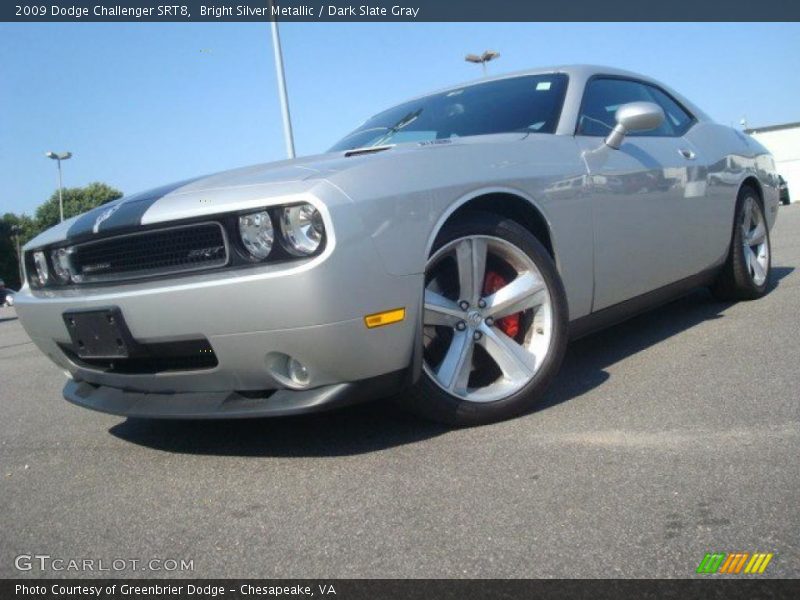 Bright Silver Metallic / Dark Slate Gray 2009 Dodge Challenger SRT8