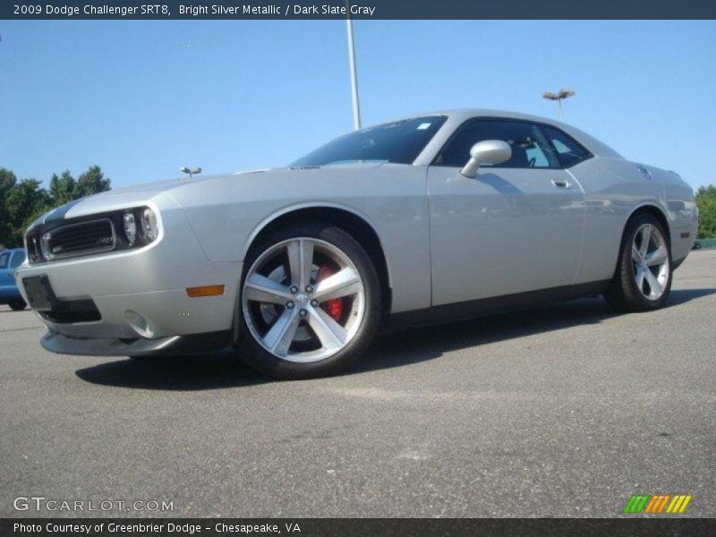 Bright Silver Metallic / Dark Slate Gray 2009 Dodge Challenger SRT8