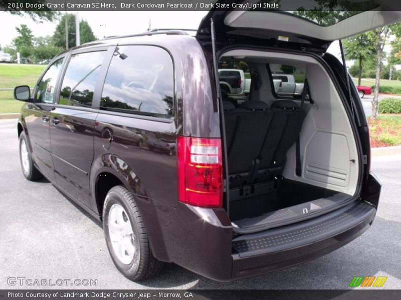 Dark Cordovan Pearlcoat / Dark Slate Gray/Light Shale 2010 Dodge Grand Caravan SE Hero