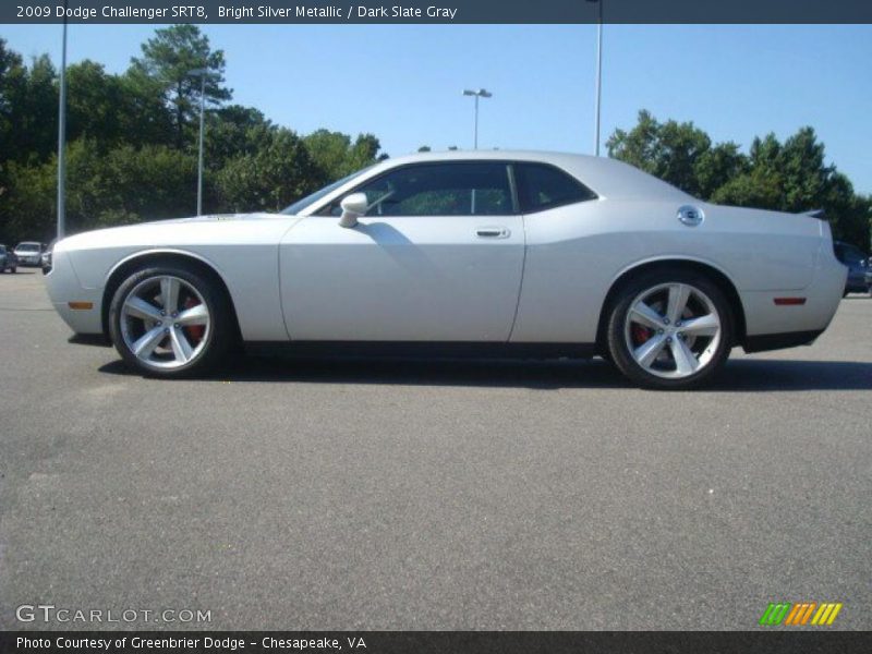 Bright Silver Metallic / Dark Slate Gray 2009 Dodge Challenger SRT8