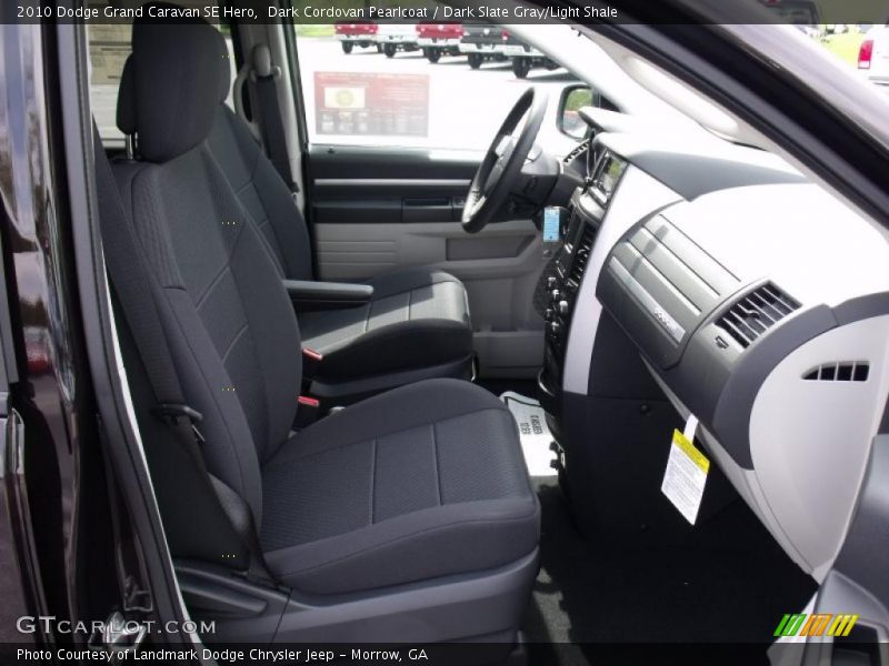Dark Cordovan Pearlcoat / Dark Slate Gray/Light Shale 2010 Dodge Grand Caravan SE Hero