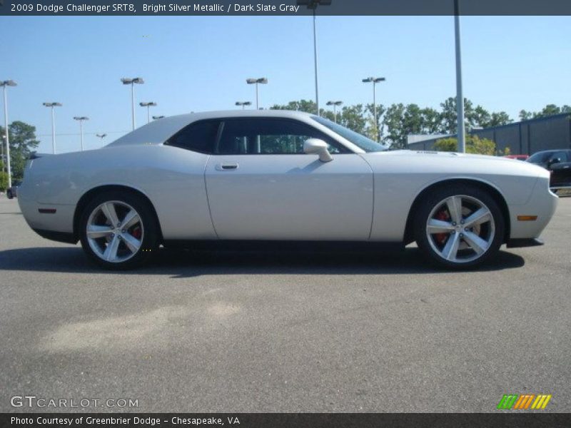 Bright Silver Metallic / Dark Slate Gray 2009 Dodge Challenger SRT8