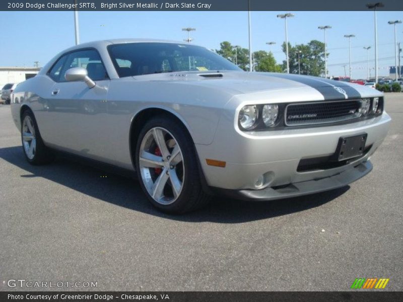 Bright Silver Metallic / Dark Slate Gray 2009 Dodge Challenger SRT8