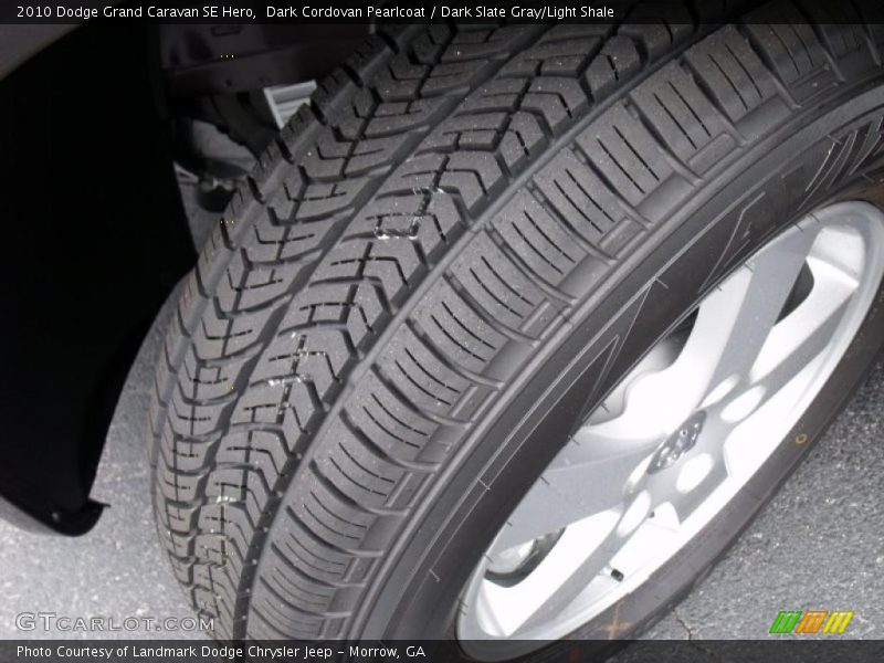 Dark Cordovan Pearlcoat / Dark Slate Gray/Light Shale 2010 Dodge Grand Caravan SE Hero