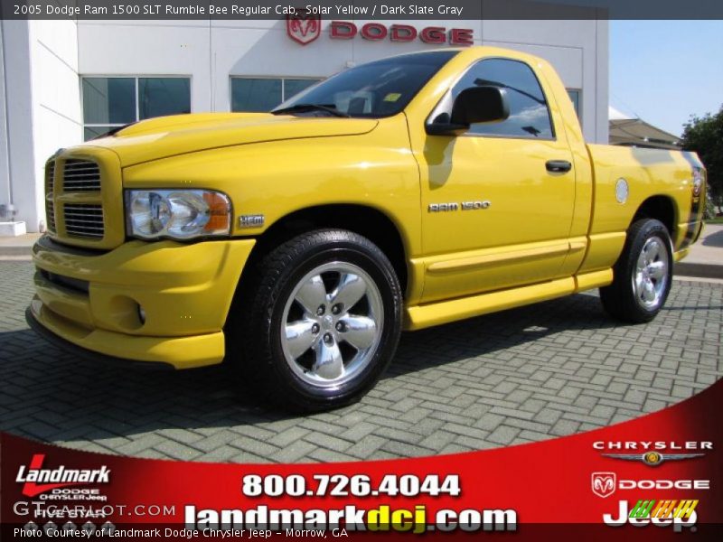 Solar Yellow / Dark Slate Gray 2005 Dodge Ram 1500 SLT Rumble Bee Regular Cab