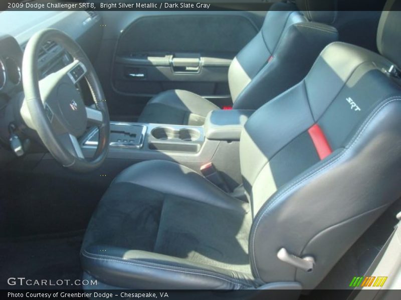 Bright Silver Metallic / Dark Slate Gray 2009 Dodge Challenger SRT8