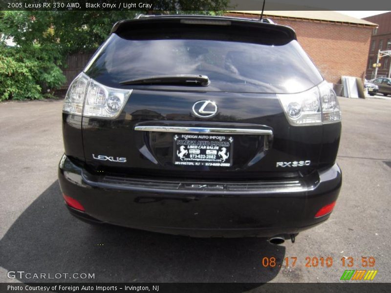 Black Onyx / Light Gray 2005 Lexus RX 330 AWD