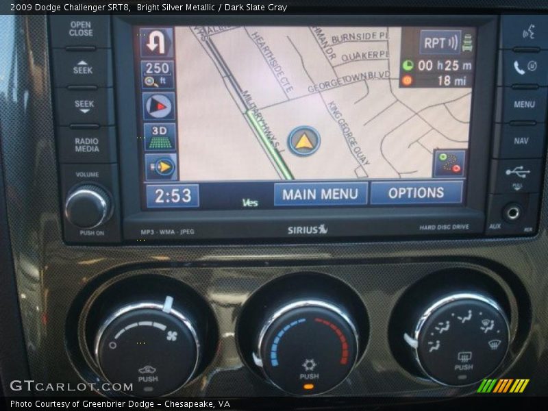 Bright Silver Metallic / Dark Slate Gray 2009 Dodge Challenger SRT8