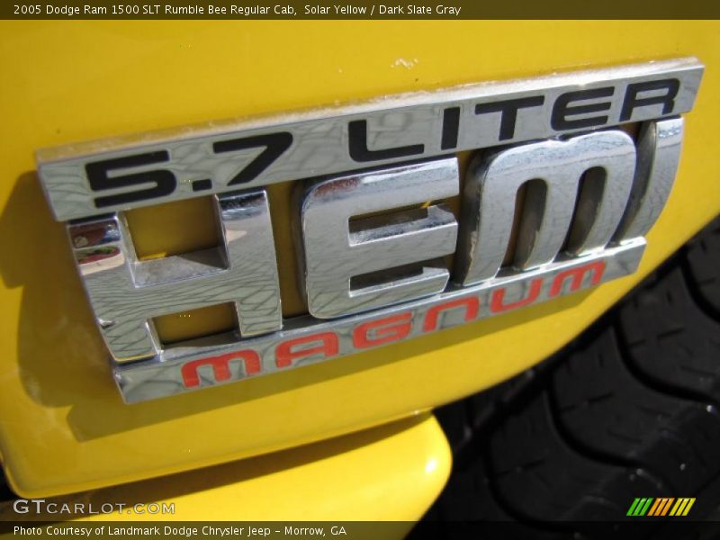 Solar Yellow / Dark Slate Gray 2005 Dodge Ram 1500 SLT Rumble Bee Regular Cab