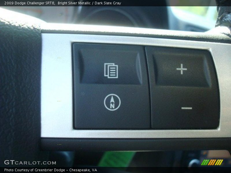 Bright Silver Metallic / Dark Slate Gray 2009 Dodge Challenger SRT8