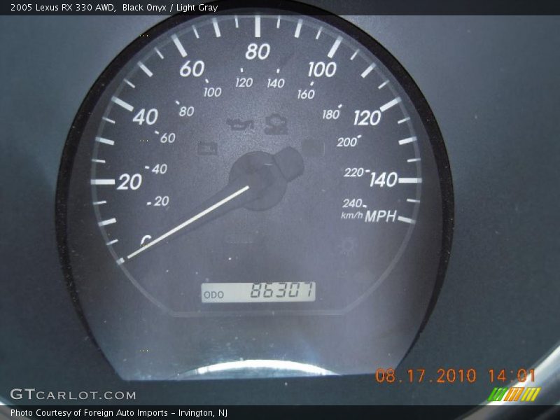 Black Onyx / Light Gray 2005 Lexus RX 330 AWD