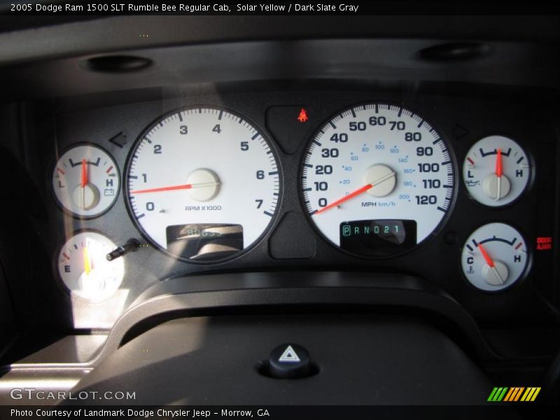 Solar Yellow / Dark Slate Gray 2005 Dodge Ram 1500 SLT Rumble Bee Regular Cab