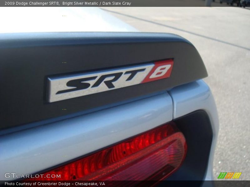 Bright Silver Metallic / Dark Slate Gray 2009 Dodge Challenger SRT8
