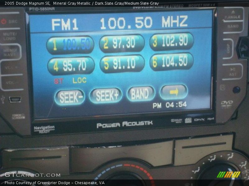 Mineral Gray Metallic / Dark Slate Gray/Medium Slate Gray 2005 Dodge Magnum SE