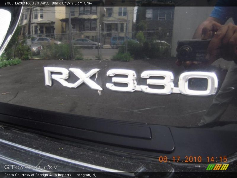 Black Onyx / Light Gray 2005 Lexus RX 330 AWD