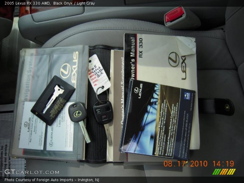 Black Onyx / Light Gray 2005 Lexus RX 330 AWD