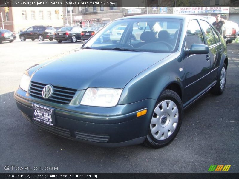 Alaska Green Metallic / Grey 2003 Volkswagen Jetta GL Sedan