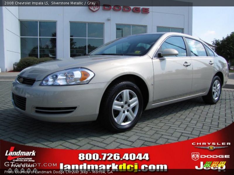 Silverstone Metallic / Gray 2008 Chevrolet Impala LS