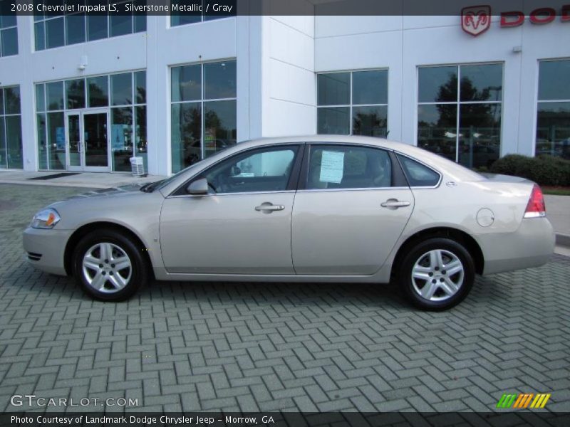 Silverstone Metallic / Gray 2008 Chevrolet Impala LS