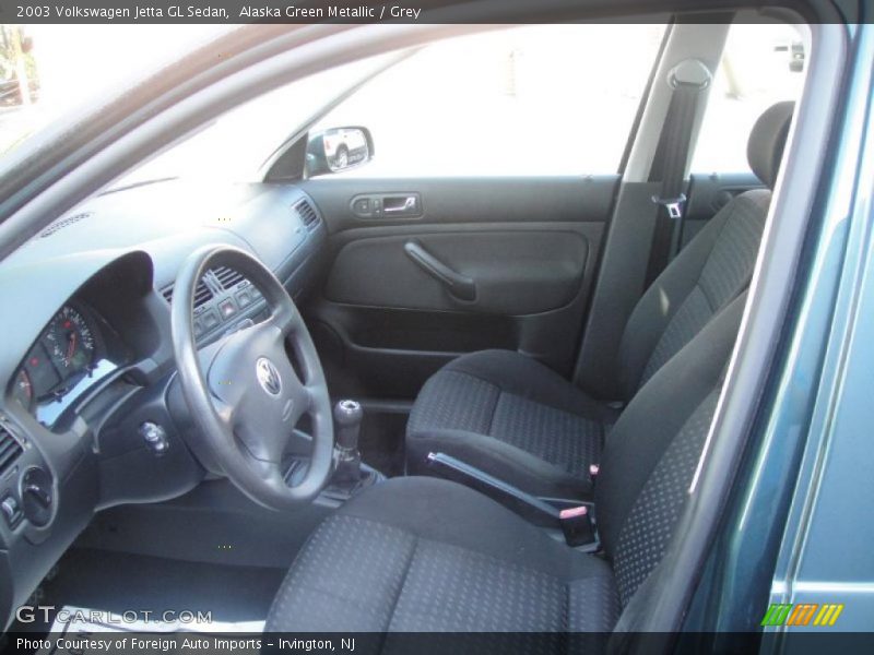 Alaska Green Metallic / Grey 2003 Volkswagen Jetta GL Sedan