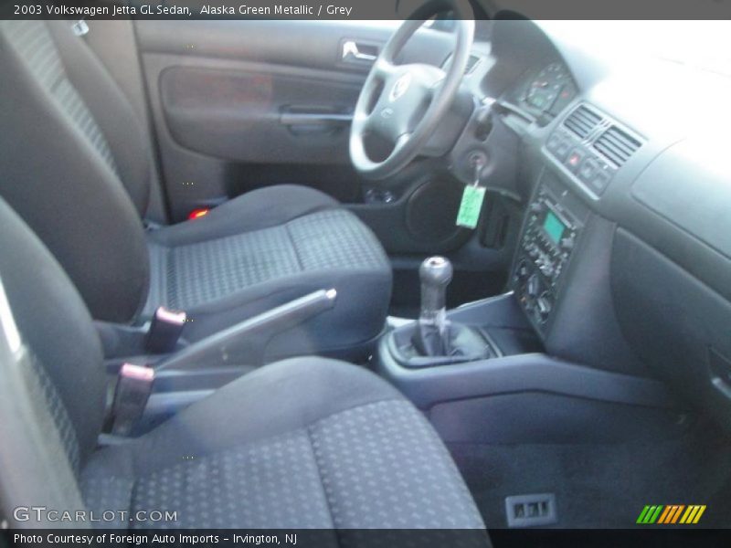 Alaska Green Metallic / Grey 2003 Volkswagen Jetta GL Sedan
