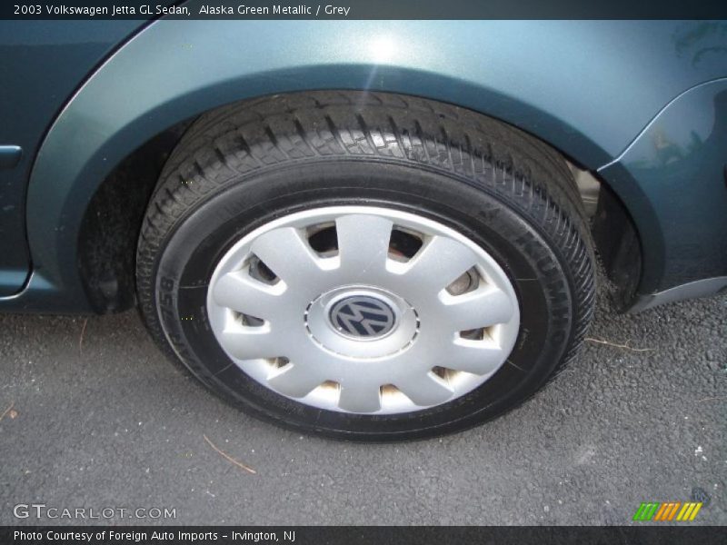 Alaska Green Metallic / Grey 2003 Volkswagen Jetta GL Sedan