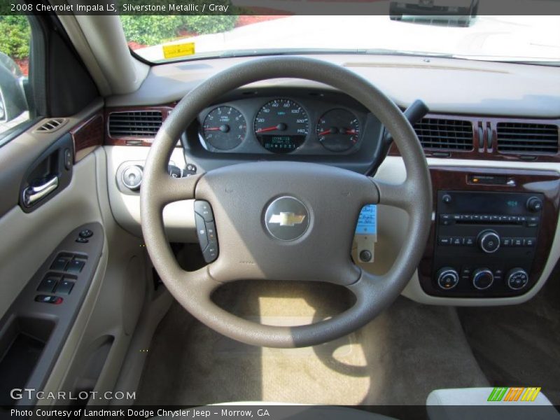 Silverstone Metallic / Gray 2008 Chevrolet Impala LS