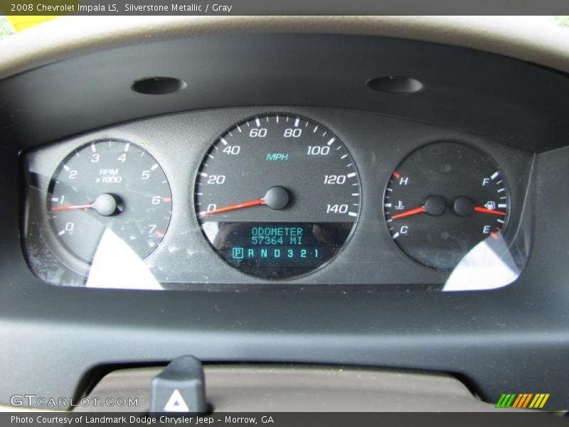 Silverstone Metallic / Gray 2008 Chevrolet Impala LS