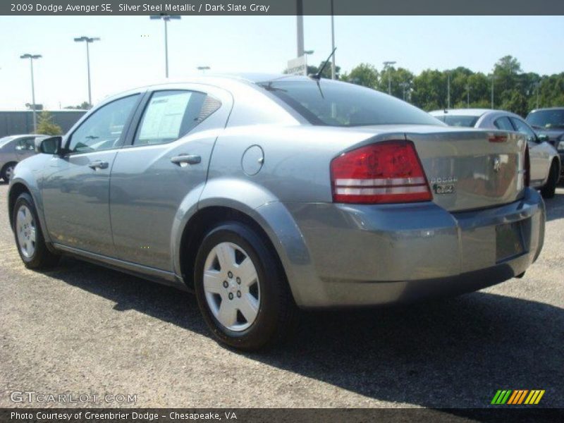 Silver Steel Metallic / Dark Slate Gray 2009 Dodge Avenger SE