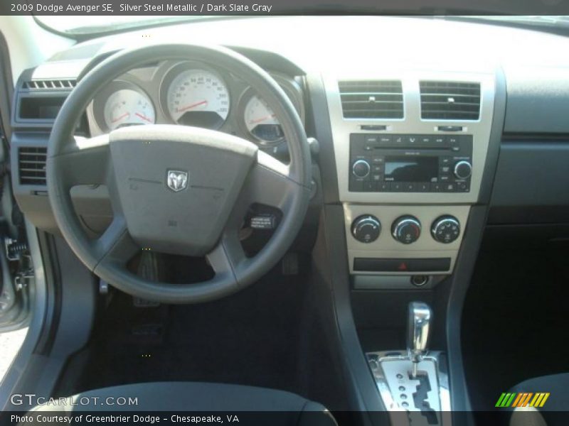 Silver Steel Metallic / Dark Slate Gray 2009 Dodge Avenger SE