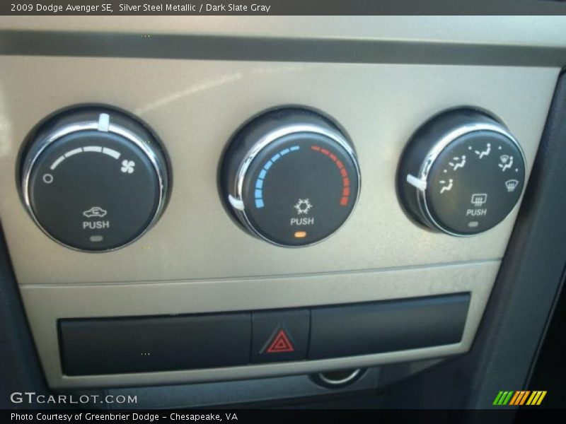 Silver Steel Metallic / Dark Slate Gray 2009 Dodge Avenger SE