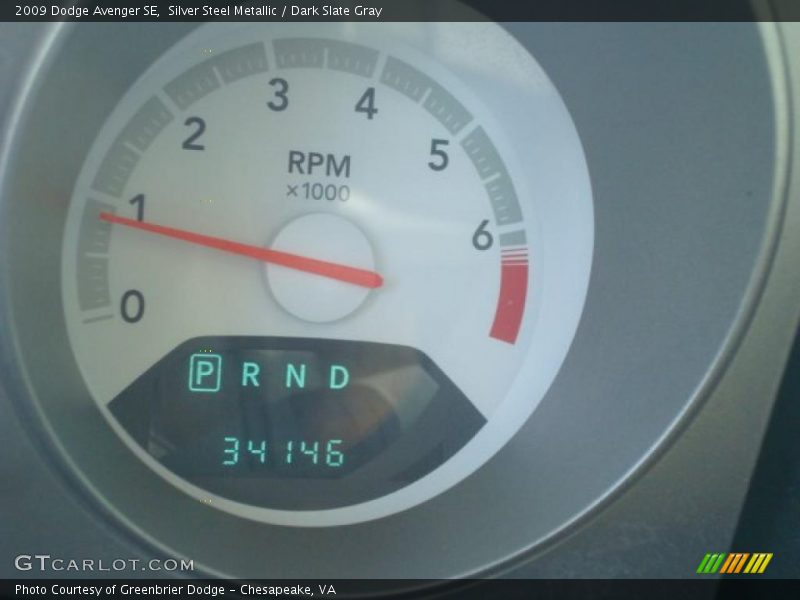 Silver Steel Metallic / Dark Slate Gray 2009 Dodge Avenger SE