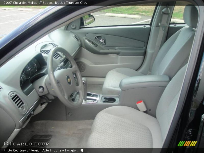 Black / Titanium Gray 2007 Chevrolet Malibu LT Sedan