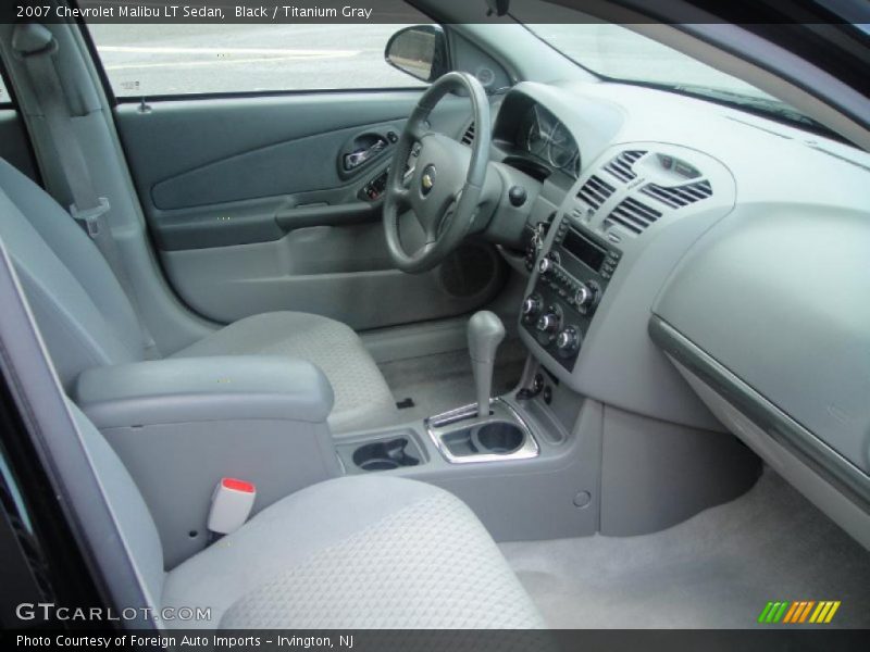Black / Titanium Gray 2007 Chevrolet Malibu LT Sedan