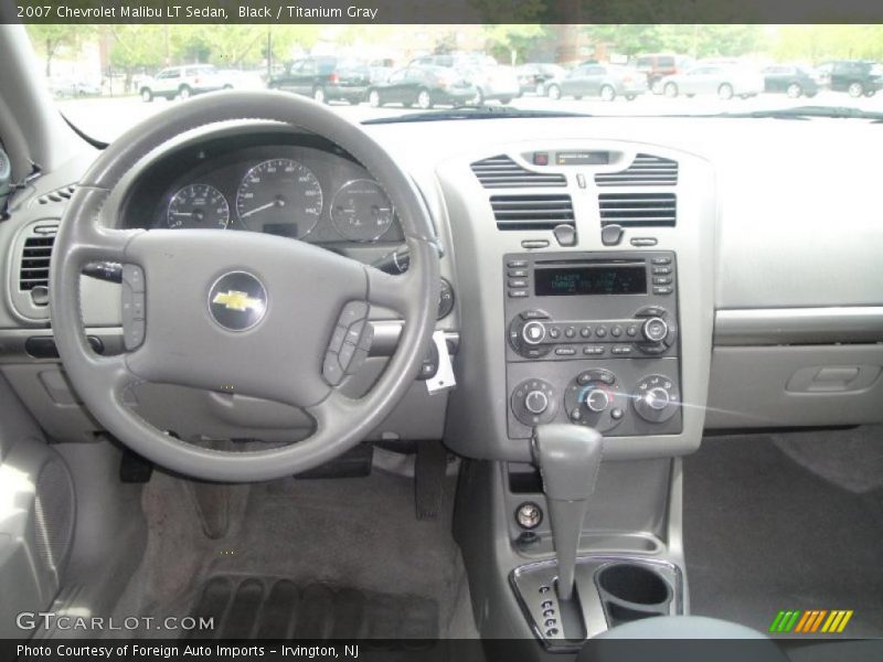 Black / Titanium Gray 2007 Chevrolet Malibu LT Sedan