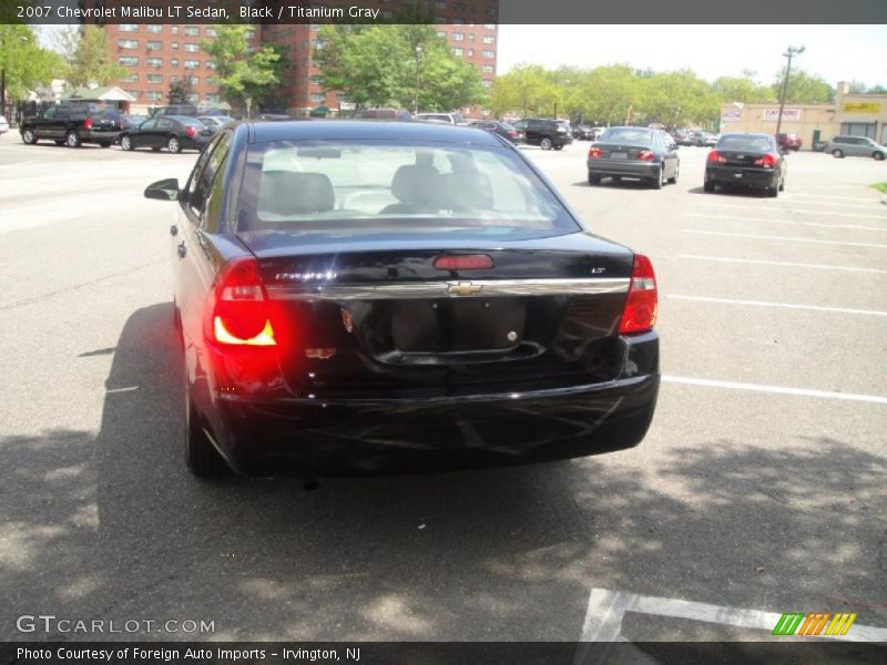 Black / Titanium Gray 2007 Chevrolet Malibu LT Sedan
