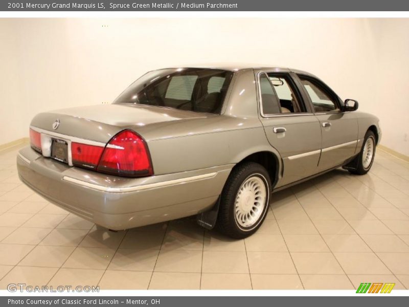 Spruce Green Metallic / Medium Parchment 2001 Mercury Grand Marquis LS