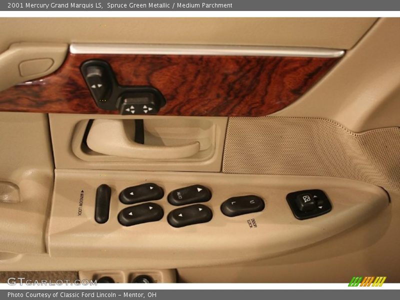 Spruce Green Metallic / Medium Parchment 2001 Mercury Grand Marquis LS
