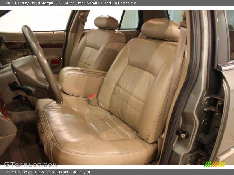 Spruce Green Metallic / Medium Parchment 2001 Mercury Grand Marquis LS