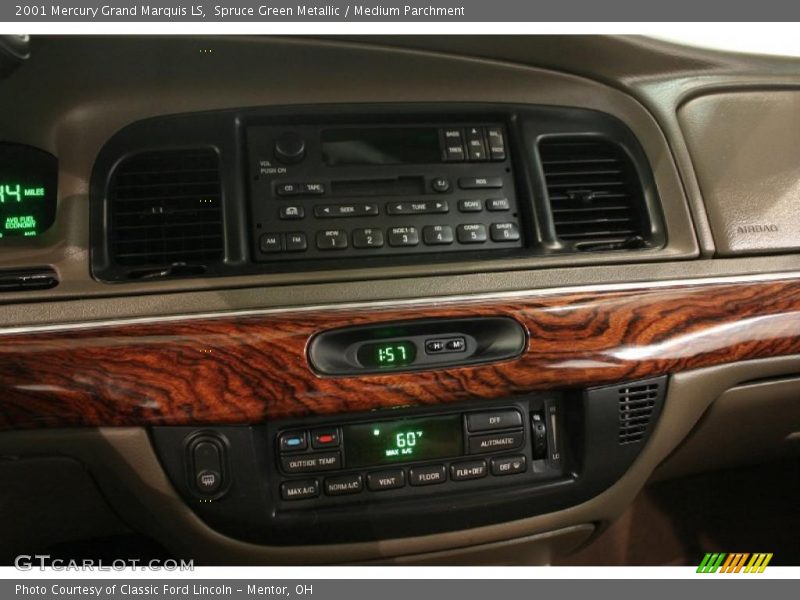 Spruce Green Metallic / Medium Parchment 2001 Mercury Grand Marquis LS