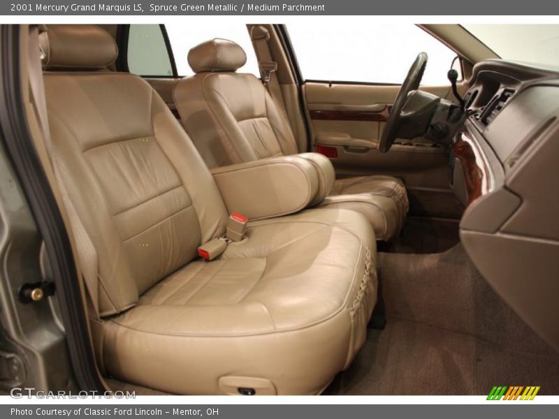 Spruce Green Metallic / Medium Parchment 2001 Mercury Grand Marquis LS