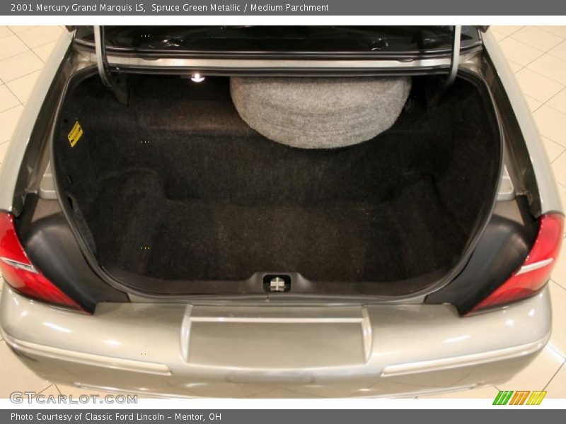 Spruce Green Metallic / Medium Parchment 2001 Mercury Grand Marquis LS