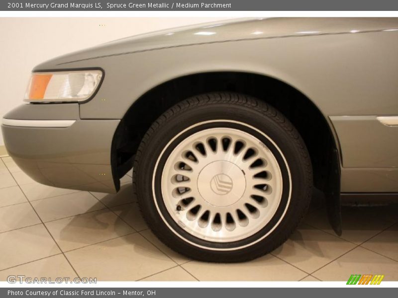 Spruce Green Metallic / Medium Parchment 2001 Mercury Grand Marquis LS