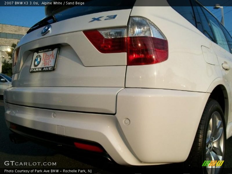 Alpine White / Sand Beige 2007 BMW X3 3.0si