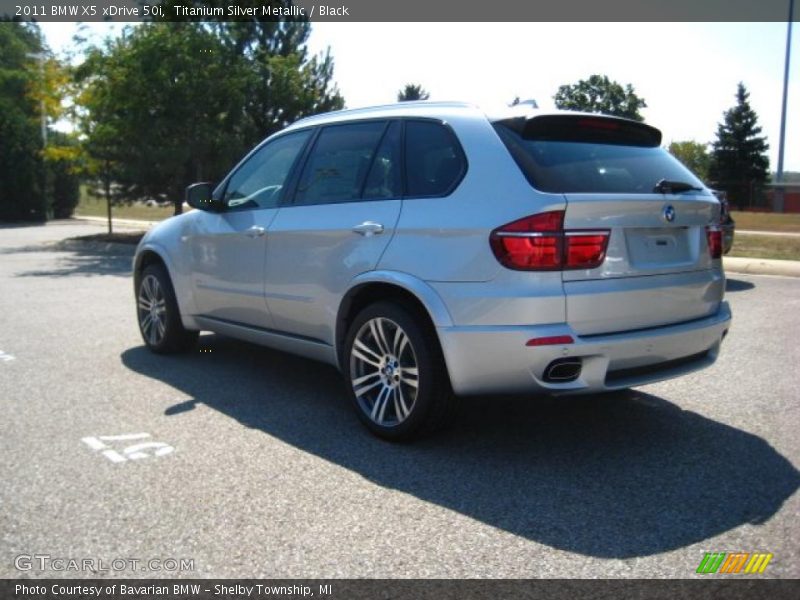 Titanium Silver Metallic / Black 2011 BMW X5 xDrive 50i